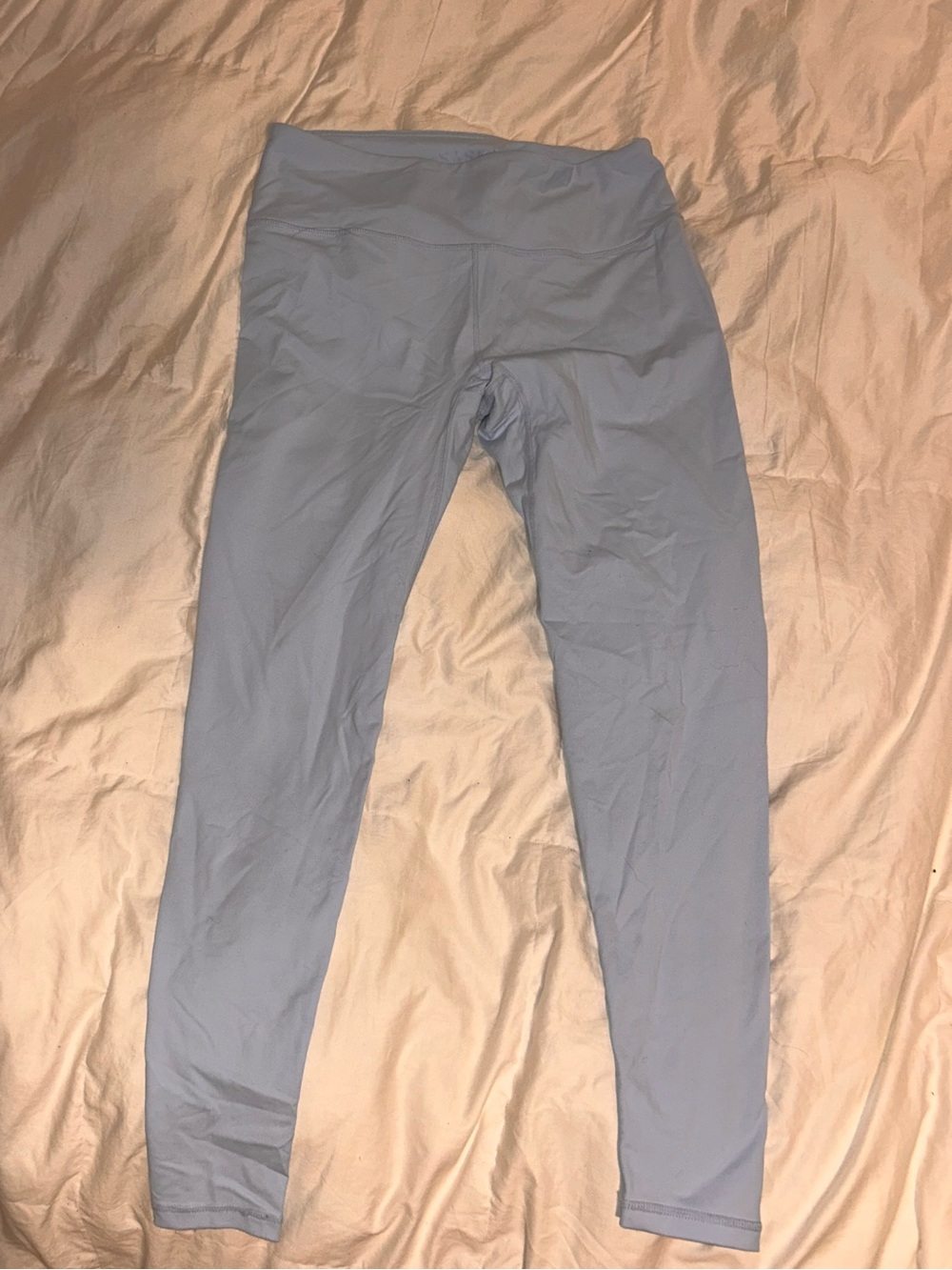 High-Waist Light Blue Performance Leggings